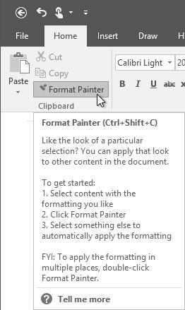 CHAPTER 1 Getting Started with OneNote 2016 9 Exploring the Ribbon When OneNote 2016 is started, the Ribbon tabs are visible across the top of the window, with the Ribbon itself minimized by default.