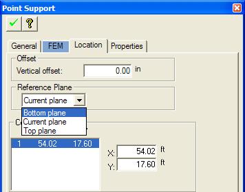 Chapter 7 FINITE ELEMENTS MODELING TOOLS FIGURE 7.6-2 POINT SUPPORT DIALOG WINDOW Add Area Spring.