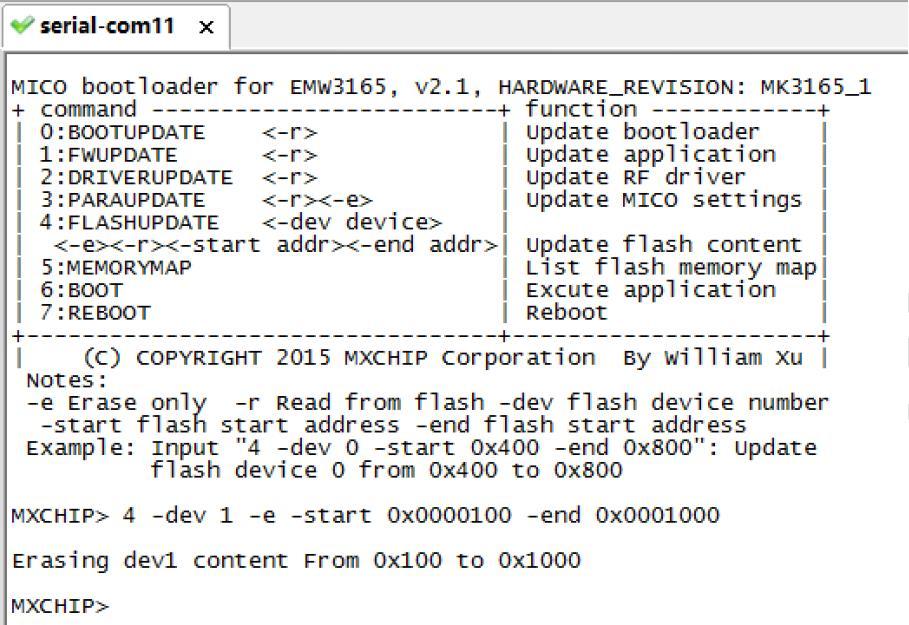 Reference Manual [Page 10] 4.5.2 Erase flash memory 2.