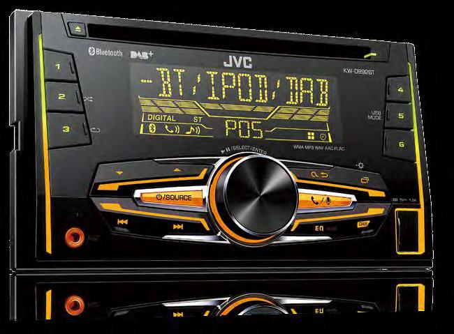 DAB+/DMB-Audio Seamless Blending [KD-DB97BT/DB67, KW-DB92BT] Built-in DAB tuner lets you enjoy digital radio broadcast from DAB+/DMB-Audio stations with the aerial.