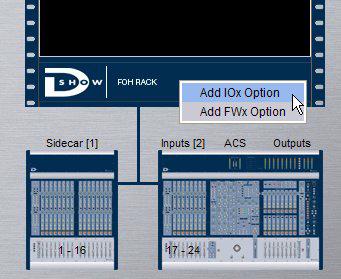 The corresponding inputs and outputs become available in the Patchbay, allowing you to prepare a show that can transfer directly to the destination system.
