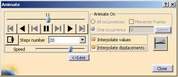 Using the Images Animation Tool 1 Display the result you want with the Image dialog box