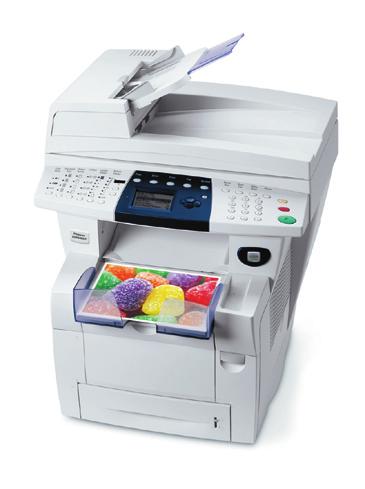 ppm Standard automatic 2-sided printing & copying Exclusive Print Around feature saves time Phaser 8860MFP Solid ink color multifunction
