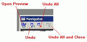 Navigator Click the Navigator toolbar button. A thumbnail image representing each series is displayed. The active series is outlined in blue. Displayed series are outlined in white.