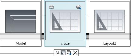 Exercise 7: Layouts, and Layer Overrides in Viewports 1. Click File > Recent Documents > COMPANY.dwt. 2. On the Status Bar click on Quick View Layouts. 3. Click on the Layout1 image.