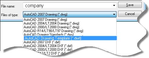 Exercise 3: The first steps to create your own template 1. Click New. Select acad.dwt. 2. Click on Layer Properties to open the Layer Properties Manager palette. 3. Right click on the Title bar of the layers Properties Manager palette and select anchor.