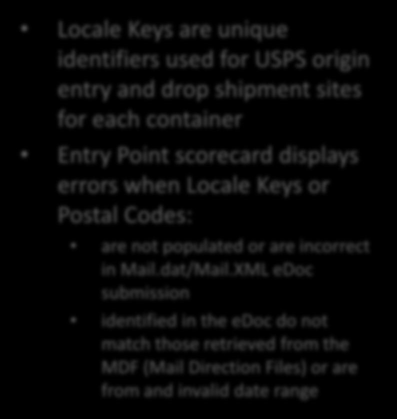 Codes: are not populated or are incorrect in Mail.dat/Mail.