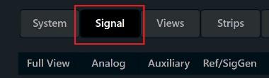 Input Configuration To configure the analog input: 1. Click Signal. Crestron Avia Tool: Audio Input Configuration (1/4) 2. Under Analog In 1 (first row), double click Gain.