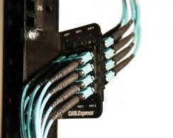 rack space and minimize db loss Can hold up to 192 LC duplex ports or 96 copper ports (or a