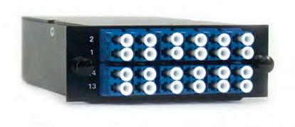Modules Check out these standard features: Low loss components allow flexibility in fiber network