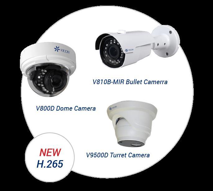 The new camera lines include models appropriate for every market, ranging from robust outdoor cameras for all kinds of weather conditions to vandal-proof products for sensitive environments.