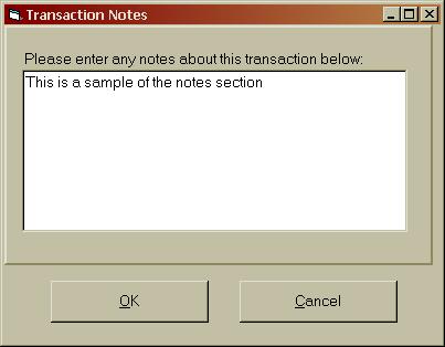 CTAS User Manual 2-16 Receipts: Changing Notes to a Receipt You can also change (edit) the information entered in the notes.
