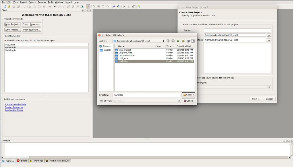 4 ISE environment presentation Go to start menu, find the Xilinx folder and start ISE.