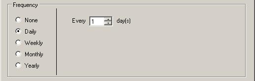 Next, define the custom calendar s frequency and the date range for the frequency. In the Date Range for Frequency area, click the start date menu and select a date from the popup calendar.