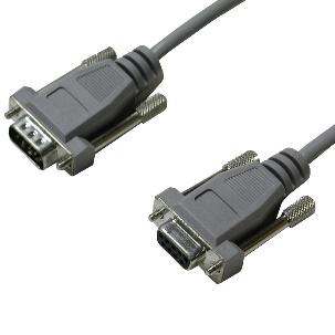 DB9 to DB25 Serial Cable (Part Number CA177) The CA177 is a standard AT-style RS-232 modem cable with a DB9 female connector on one end and a DB25 male connector on the other end.