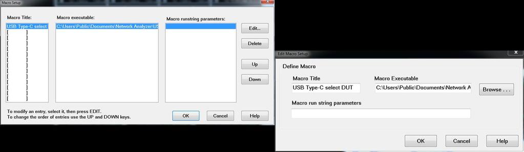 Select Macro > Macro Setup 4. Click Edit 5.