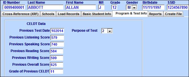 If the student has test score information, the student will receive a tag of Annual Assessment.