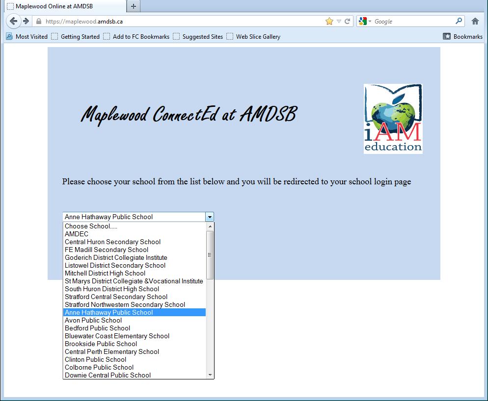 Maplewood ConnectEd - Teachers Guide Login You connect by going to: https://maplewood.amdsb.ca.