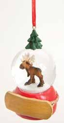 3005010124 Moose in Wreath Ornament