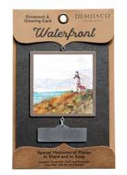 The Waterfront Ornament Card Sets Min: 36 sets MOTM ORNAMENT/CARD Ornament includes greeting card for a perfect gift to go. Blank card with kraft envelope. NEW! Size: 4.5W X 7.
