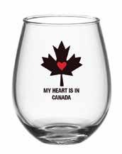 Hot: Up to 6 hours Cold: Up to 12 hours Canada Plaid Heart Pint Glass 3005012121 Size: 3.