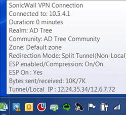 How to Tell if Connect Tunnel is Running When Connect Tunnel is running and connected to the VPN, an icon may appear in the taskbar notification area.