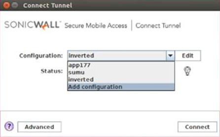 Editing Connect Tunnel Settings NOTE: Connect Tunnel must be offline; that is, not connected to your VPN (Status: Disconnected).