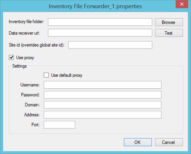 CONNECTOR SPECIFIC OPTIONS INVENTORY FILE FORWARDER The Inventory File Forwarder connector reads data from files in a folder. 1.