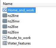 Here you are introduced to two further geographic file types specific to GIS. They are feature classes and rasters.