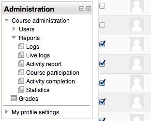 This is where you can go to take a look at individual student progress through reports.