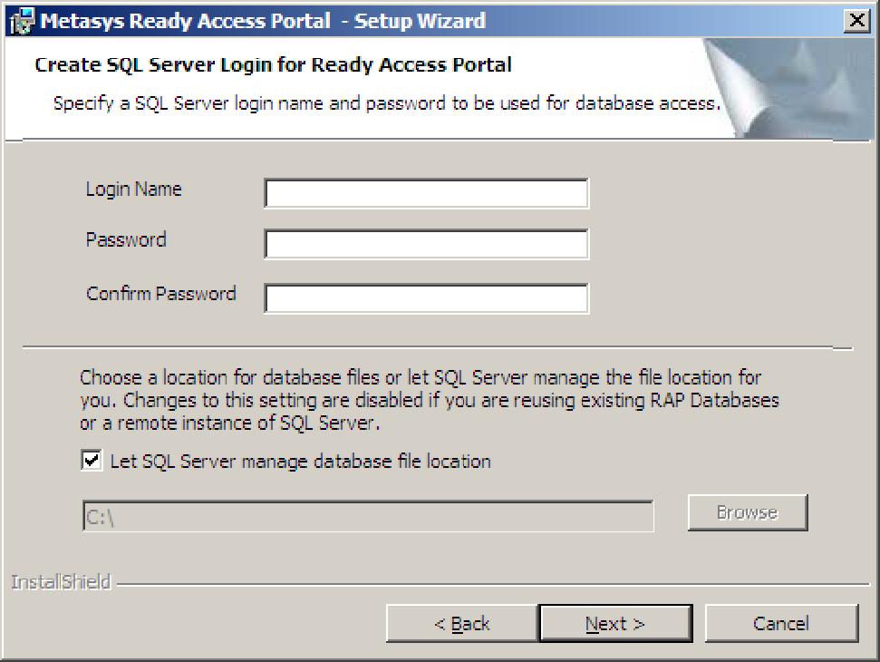Table 3: Ready Access Portal Software Installation Steps 6.