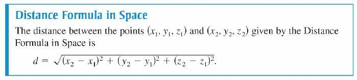 The Distance and Midpoint Formulas Example 2 Find the