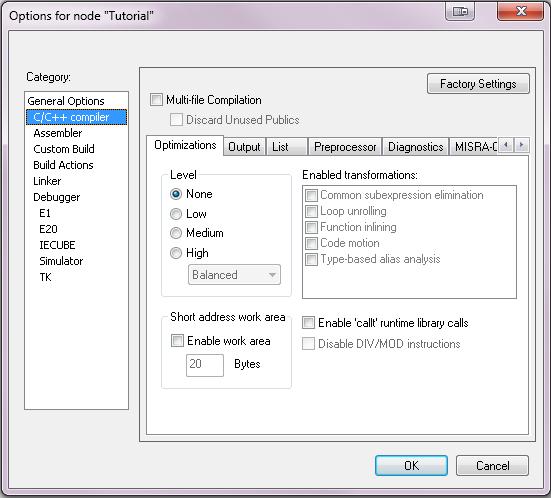 6. Building the Tutorial Program 6. Building the Tutorial Program The tutorial project build settings have been pre-configured in the node options.