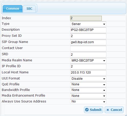AireSpring SIP Trunk and Genesys Contact Center Figure 3-16: Configuring an IP Group