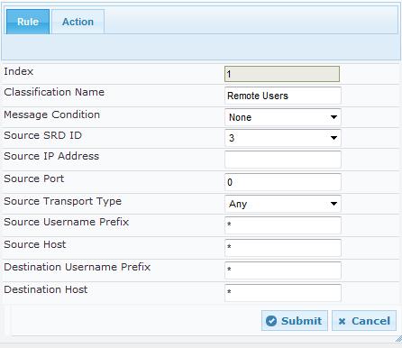AireSpring SIP Trunk and Genesys Contact Center Figure 3-49: Configuring Rule Tab of the Classification Table 4.