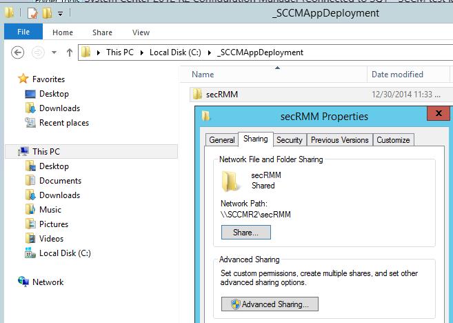 Prepare the SCCM server secrmm SCCM Installation Guide You should put the msi files you downloaded in the previous section on the SCCM server, in a separate folder.