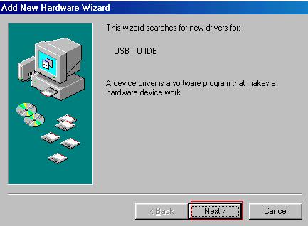 Driver Installation Windows 98SE Please Plug-in the device to the OS system of 98SE and also plug-in the