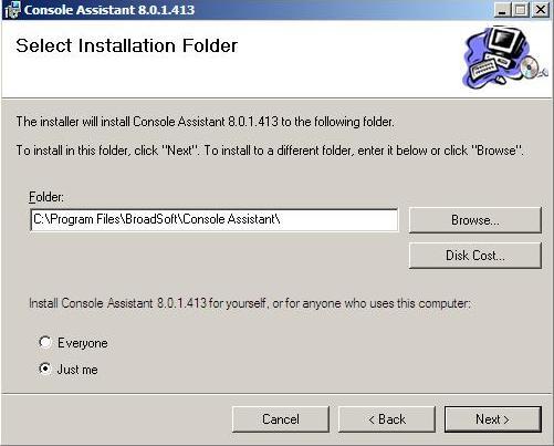 install the program, then click Next.