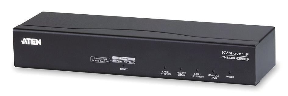 DVI KVM over IP CN8600 The CN8600 DVI KVM over IP is a cost efficient over-ip device, which allows remote access of digital video, audio and virtual media via remote control of a PC or workstation.
