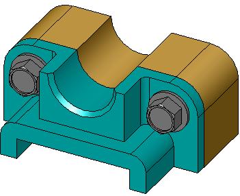 A window appears with the properties for the hex screw. 4 Select a 3/8-24 screw of the appropriate length and click OK.