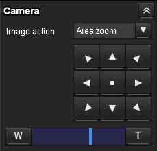ActiveX viewer JPEG Plug-in free viewer MJPEG Zoom control Click to zoom out, and click to zoom in. Zooming continues while the button remains pressed.