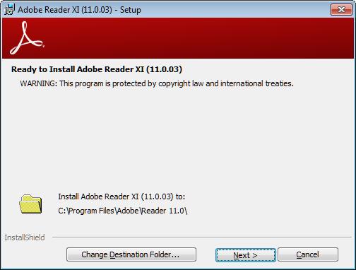 If your server system has Internet access, download and install Adobe Acrobat Reader from Adobe.com. 2. Installation of Adobe Acrobat Reader software requires a system restart. A. Click the bar labeled Install Software, then click the button labeled Adobe Acrobat Reader to highlight it (see below).