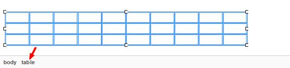 You may want to tweek or re-edit the table, if so you can do this by selecting the table element. Generally the easiest way of doing this is to: 1. Click on the table. 2.