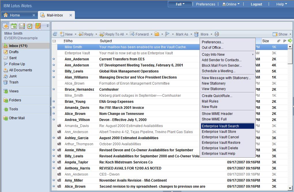 archived emails without restoring email back to Domino Manually archive emails