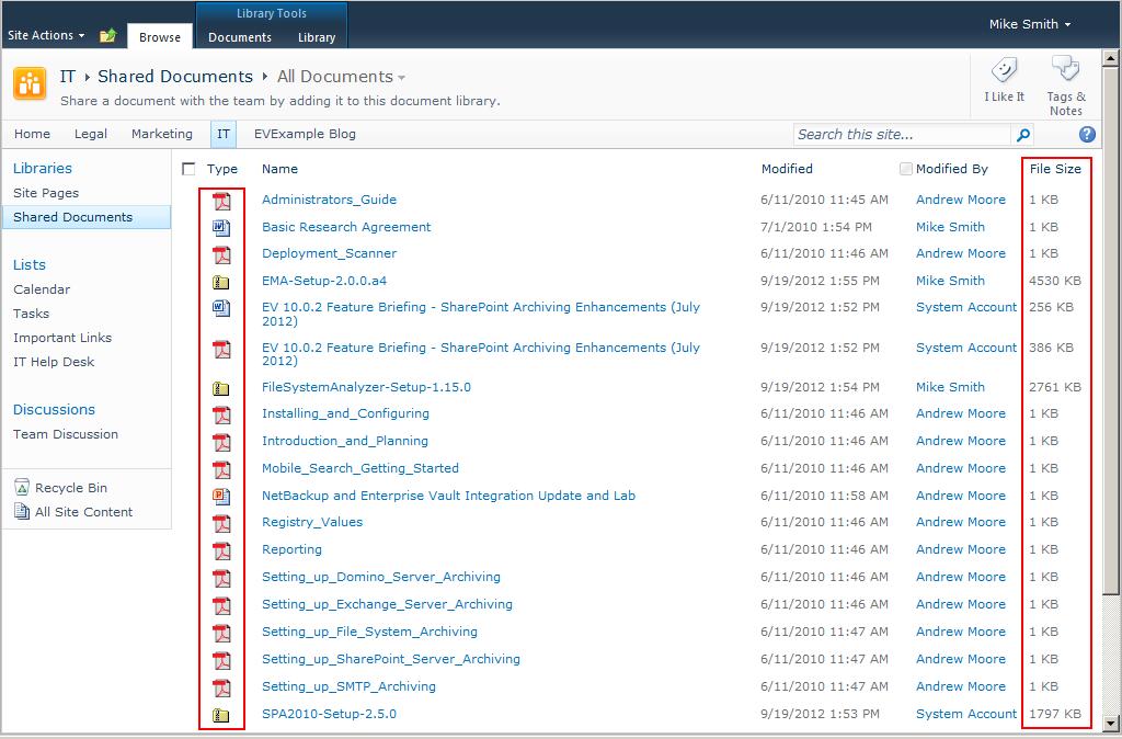 SharePoint Archiving Seamless User Experience Content archived