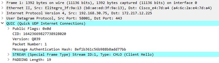 Example 4 QUIC is UDP 2018 Cisco and/or its