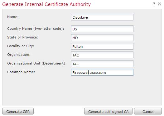 Importing Certificates Internal CA Import CA Import an Internal CA If generated on