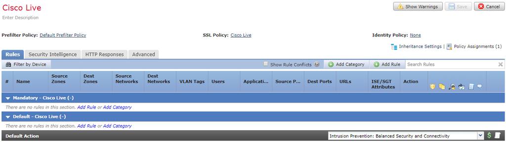 Using the SSL Policy 2018 Cisco and/or its