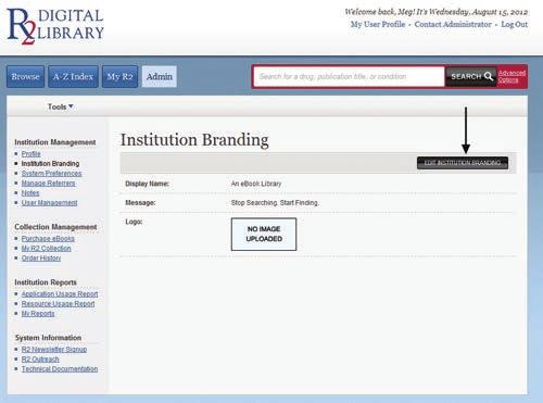 As such, the R2 Digital Library gives you branding options to assist in your library s marketing efforts.