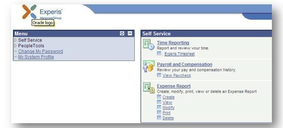 2 PEOPLESOFT SELF SERVICE 2.1 Overview PeopleSoft Self Service is an online portal where some personal information can be managed (i.e. password updates and email address changes).